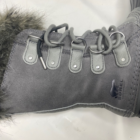 Sorel Caribou Boot Gray Womens 6.5 - Picture 4 of 15
